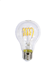 ΛΑΜΠΤΗΡAΣ LED FILAMENT SPIRAL ΔΙΑΦΑΝH   6W   E27 - Α60